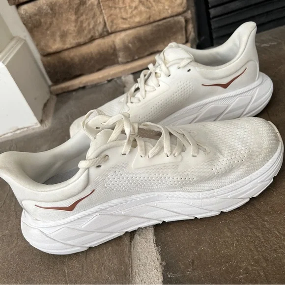 Hoka One One Women’s Arahi 7 White Rose Gold Size 7.5 - Picture 4 of 7